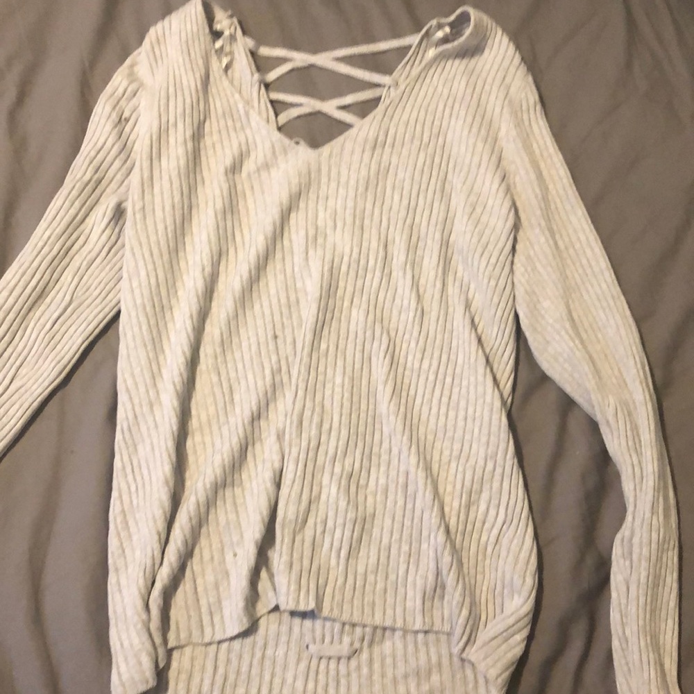 Size 12 grey long sleeve shirt